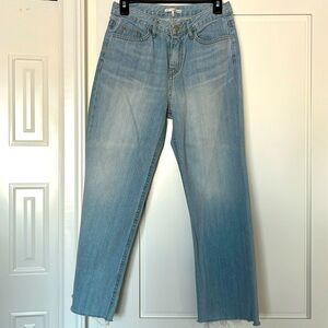 Oak + Fort SMALL high rise wide leg cropped jeans, 100 %cotton, great condition!